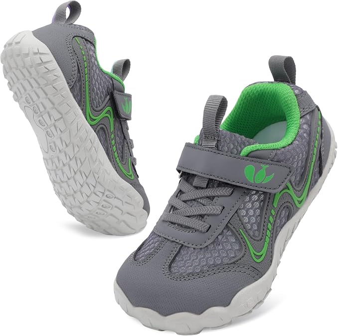 FEETCITY Wide Kids Barefoot Shoes Boys Girls Anti-Slip Kids Sport Sneakers Hiking Shoes Breathable Tennis Sneakers for Little Big Kid