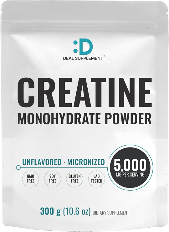 Micronized Creatine Monohydrate, 60 Servings, 5g Per Serving (300g/0.7lb) | Fast Absorbing & Unflavored | Supports Strength, Power & High-Intensity Training* | Vegan, Keto, Non-GMO