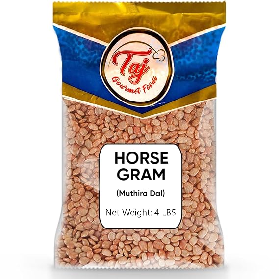 TAJ Indian Horse Gram (Muthira, Kulith, Kulthi Beans), 4-Pounds