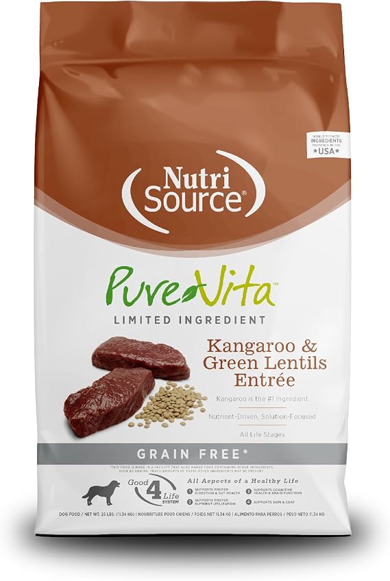 PureVita Grain Free Kangaroo & Green Lentils Dog Food 25 lbPureVita Grain Free Kangaroo & Green Lentils Dog Food 25 lb