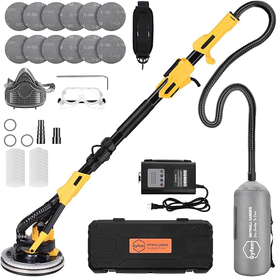 Brushless Drywall Sander, 1200W, 800-2200 Rpm, 12 Discs