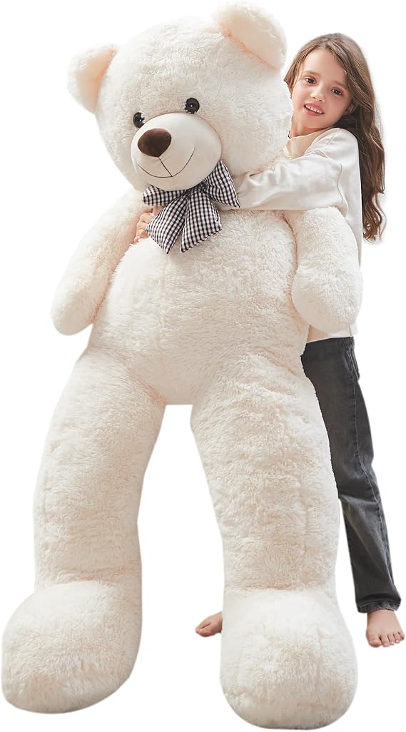 MorisMos Life Size Teddy Bear, 55 Inch Jumbo Stuffed Animal Plush | Large Teddy Bear Plush, Giant Bear Stuffed Animal Gift for Girlfriend Boyfriend Kids