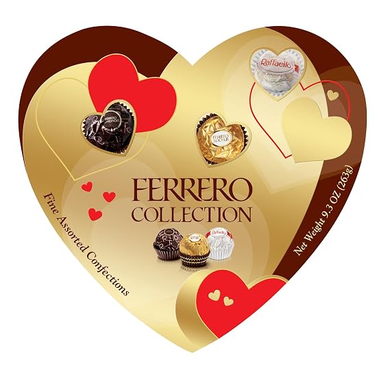Rondnoir Collection Heart Gift Box, 24 Count