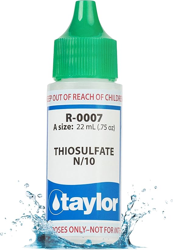 Taylor Technologies Inc R-0007-a Thiosulfate #7 N/10 3/4 Oz