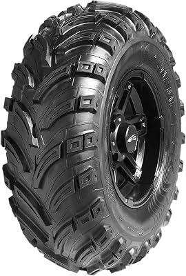 AMS Swamp Fox MT ATV UTV Mud Off-Road Tire-24x8.00-12 24x8-12 24x8x12 40J Load Range 6 Ply BSW Black Side Wall