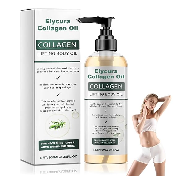 Collagen Lifting Body Oil, Shower Hydrating Shower Oil Helps Soften Appearance Of Crepey Skin, Quick-absorbing Shower Body Oil For Women 3.38 Fl.oz (1pc)