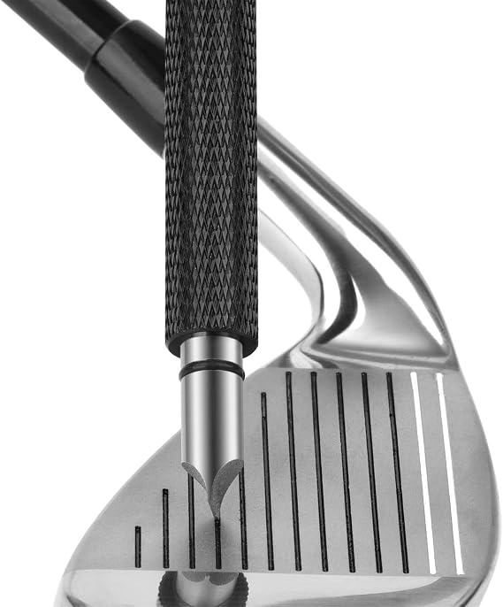Bulex Golf Club Groove Sharpener, Suitable for U & V-Grooves | Wedges & Irons Club Face Regrooving Scraper and Cleaner Tool, Generate Optimal Backspin