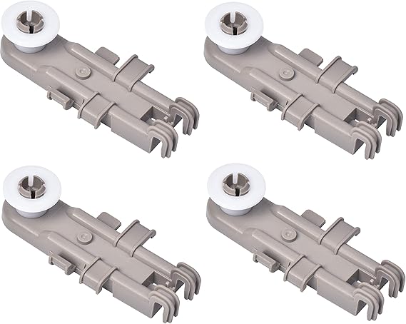 BlueStars Ultra Durable 8268743 Dishwasher Upper Rack Wheel - Compatible for Whirlpool Kenmore KitchenAid Dishwashers - Replaces WP8268743 AP6012252 PS11745459 - PACK OF 4