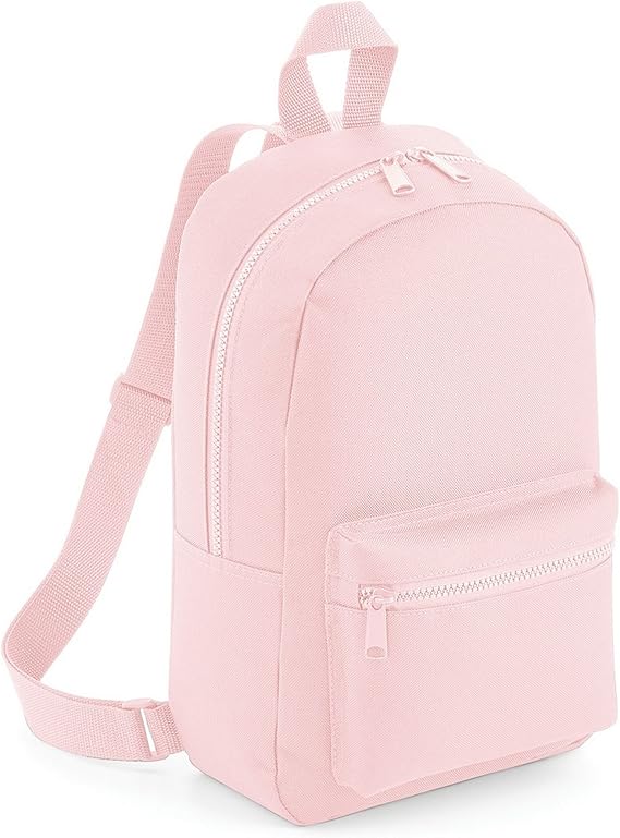 BagBase Mini Essential Knapsack Bag (One Size) (Powder Pink)