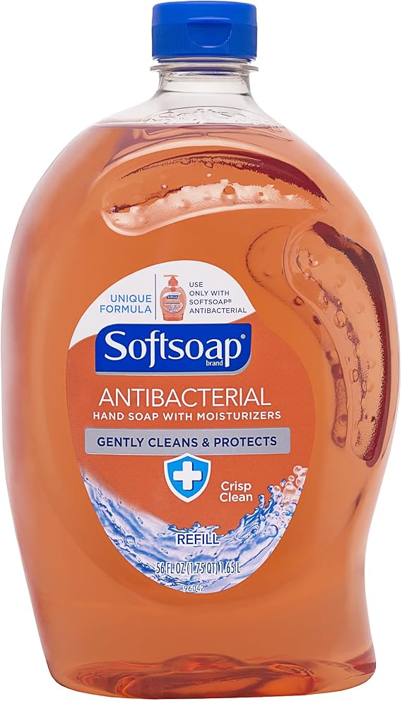 Softsoap Antibacterial Crisp Clean Hand Soap Refill, 56 Ounce