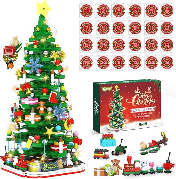 Advent Calendar 2026 Adult Teen Boy Girls Kids Christmas Tree Building Set