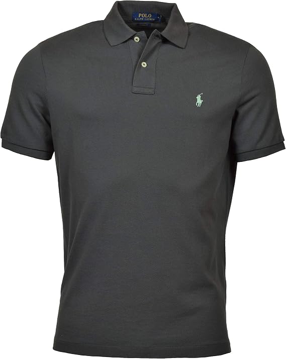 Ralph Lauren Polo Men's Classic-Fit Mesh Polo, Char Grey (S)