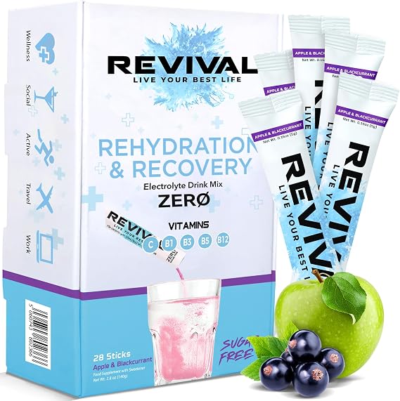 Revival Zero Rapid Rehydration Electrolytes Powder | Sugar Free Hydration