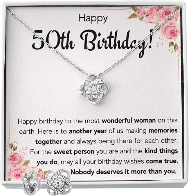 FG Family Gift Mall 50th Birthday Gifts For Women, Cool Gifts For 50 Year Old Woman Turning 50 and Fabulous, Happy Fifty Bday Gift Ideas