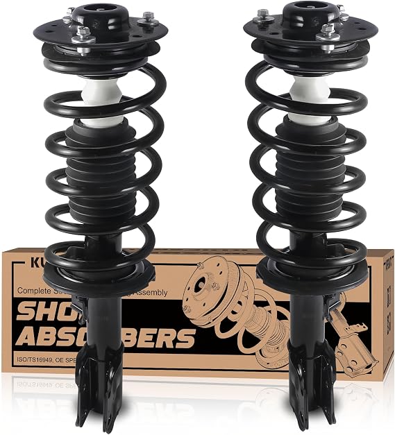 KUIPERAUTO Pair Front Strut Shocks Assembly Compatible with 2010-2017 Chevy Equinox (w/o 19 Inch Wheels) 272527 272526 Coil Spring Shocks Absorbers