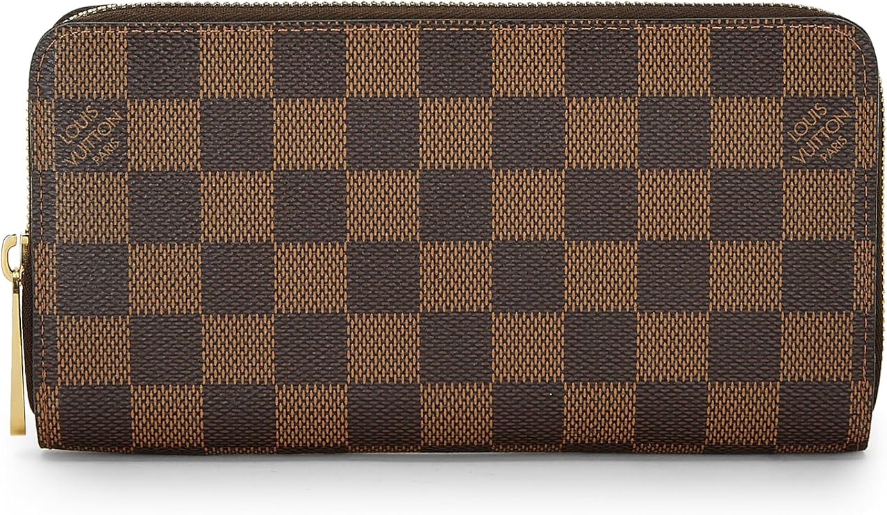 Pre-loved Damier Ebene Zippy Continental Wallet, Brown