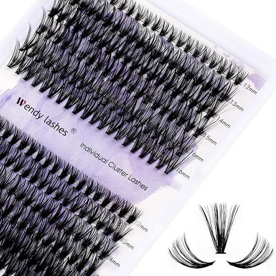 WENDY LASHES Cluster for Eyelash Extension D Curl 30D+40D Eyelashes Cluster