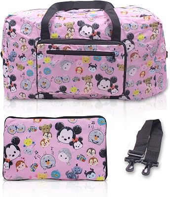 Finex Mickey Minnie Foldable Easy-to-carry Travel Bag for Plane Flight Ride Airplanes with adjustable strap - Random Color