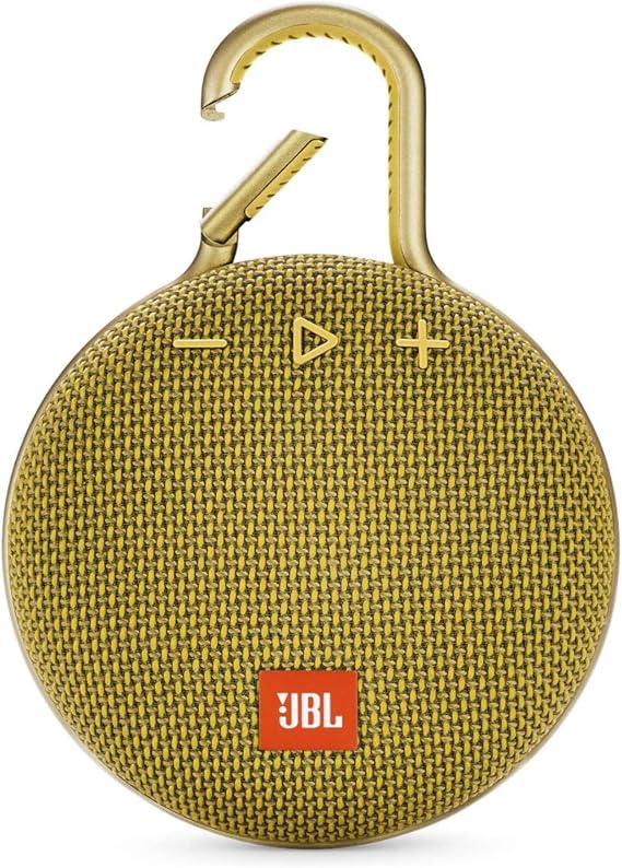 JBL Clip 3 Portable Waterproof Wireless Bluetooth Speaker | Mustard Yellow