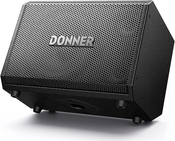Donner MT-1 Portable PA System, 300W Wireless BT Speaker Sound Amplifier, 4-6h Outdoor Use, with Two 2.5" Trebles, 8" Woofer, Support TRS 6.35/USB/AUX/Mic Inputs