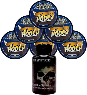 DC Crafts Nation Mud Bud Spittoon with 6 Cans Hooch Herbal Snuff Mint Fine Cut - Skull Grave