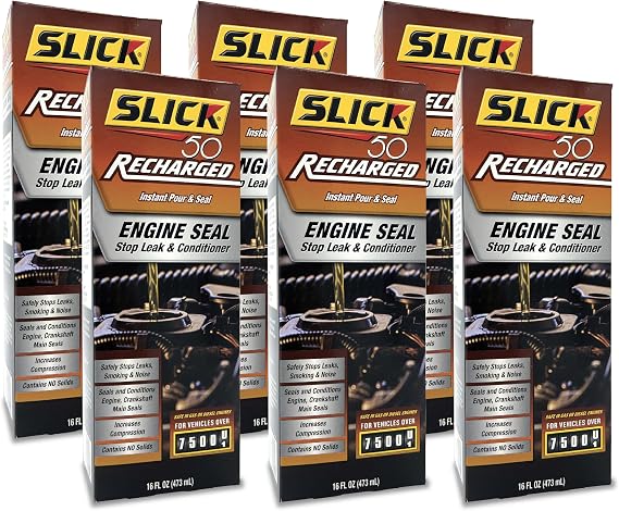 Slick 50 Recharged Engine Seal Stop Leak & Conditioner | 16 oz., 6-Pack