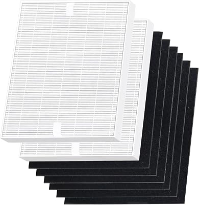 AP-1512HH Replacement Filter Set for for Coway Airmega AP-1512HH & 200M, 2 HEPA filter  6 Carbon Filter