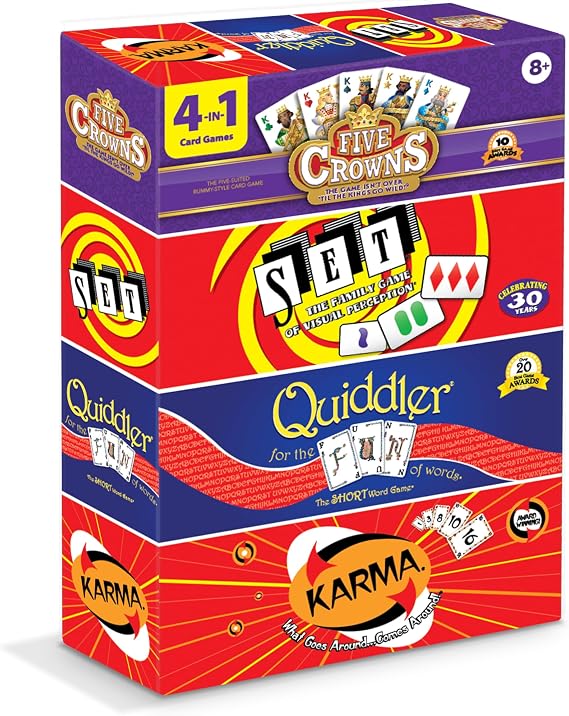 Five Crowns 4 Pack Bundle Card Games for Kids