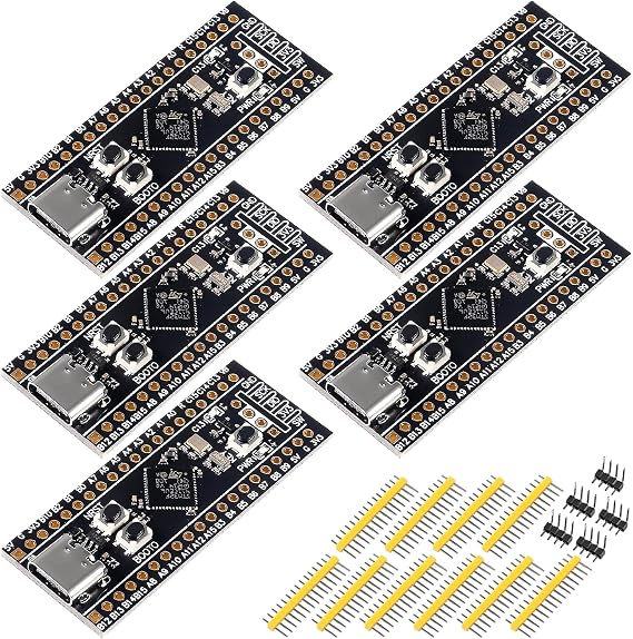 5Pcs STM32F411 Development Board STM32F411CEU6 STM32F4 Core Learning System Board 100Mhz Freq 128KB RAM 256KB ROM for Programming