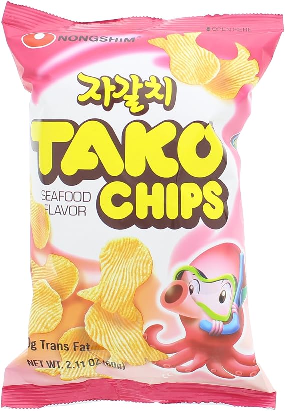 Tako Chips Octopus Flavored Snack 60g 1 Bag