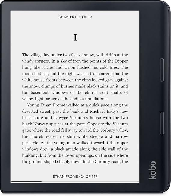 Kobo Sage | eReader | Parlama yapmayan 8 inç HD dokunmatik ekran | su geçirmez | ayarlanabilir parlaklık ve renk sıcaklığı | mavi ışık azaltma | Bluetooth | WLAN | 32 GB bellek | Carta E Ink