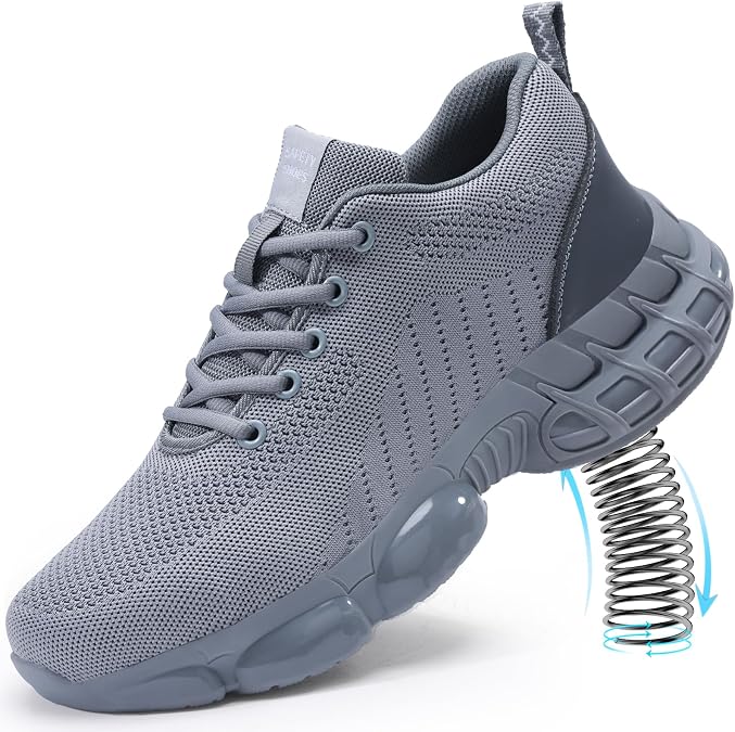 Steel Toe Shoes for Men Lightweight Work Shoes Safety Sneakers