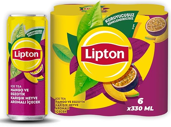 Lipton Ice Tea Mango Flavored Cold Tea 6 x 330 ml