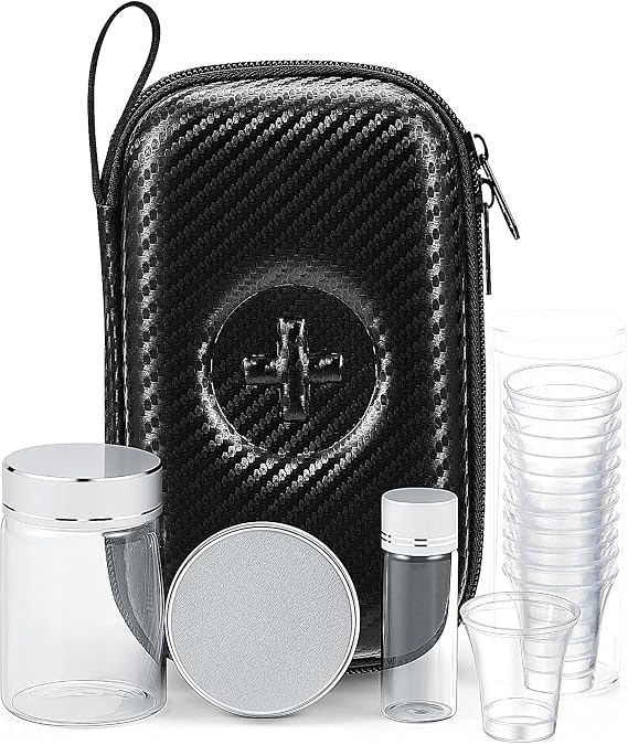 Uiifan 1 Set Portable Communion Set, Black