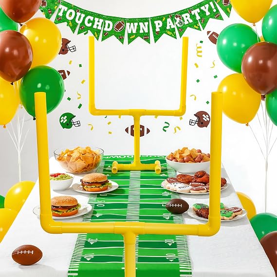 VioraWhite 4 Pcs Football Goal Post Decoration 19.69" x 11.81" Plastic