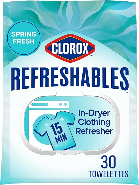 Clorox Refreshables In Dryer Clothing Refresher, Spring Fresh, 30 Count