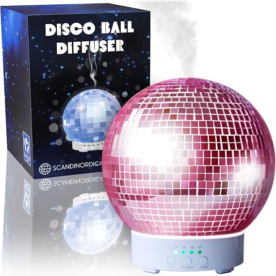 SCANDINORDICA Disco Ball Diffuser - Original Rotating Disco Diffuser Pink