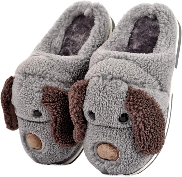 Adult and Children Cotton Slippers Dog Slippers Home Slippers Plush Slippers Animal Slippers