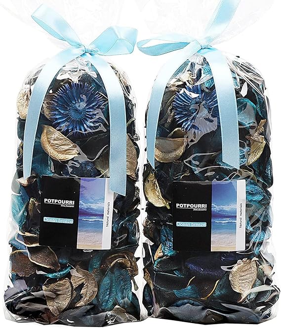 Summer Potpourri Bags,Ocean Breeze Scented Bowl Vase Filler, Blue,8.4 oz
