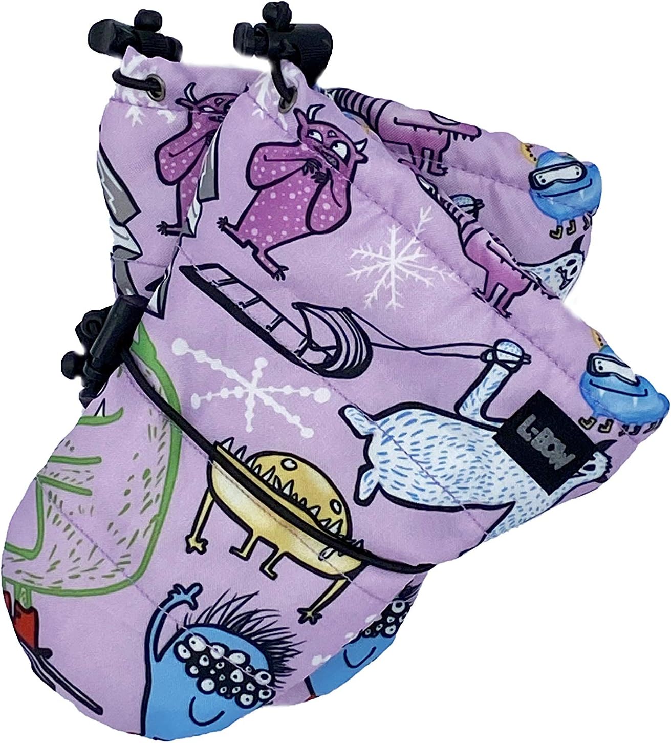 L-Bow Infant Little Monsters Cold Weather Mittens  Winter Toddler Mittens For Snow