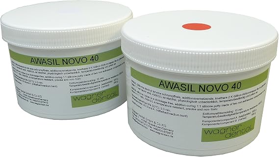 NOVO 40 Silicone Rubber Kneadable Moulding Compound 40 Shore A 1 kg