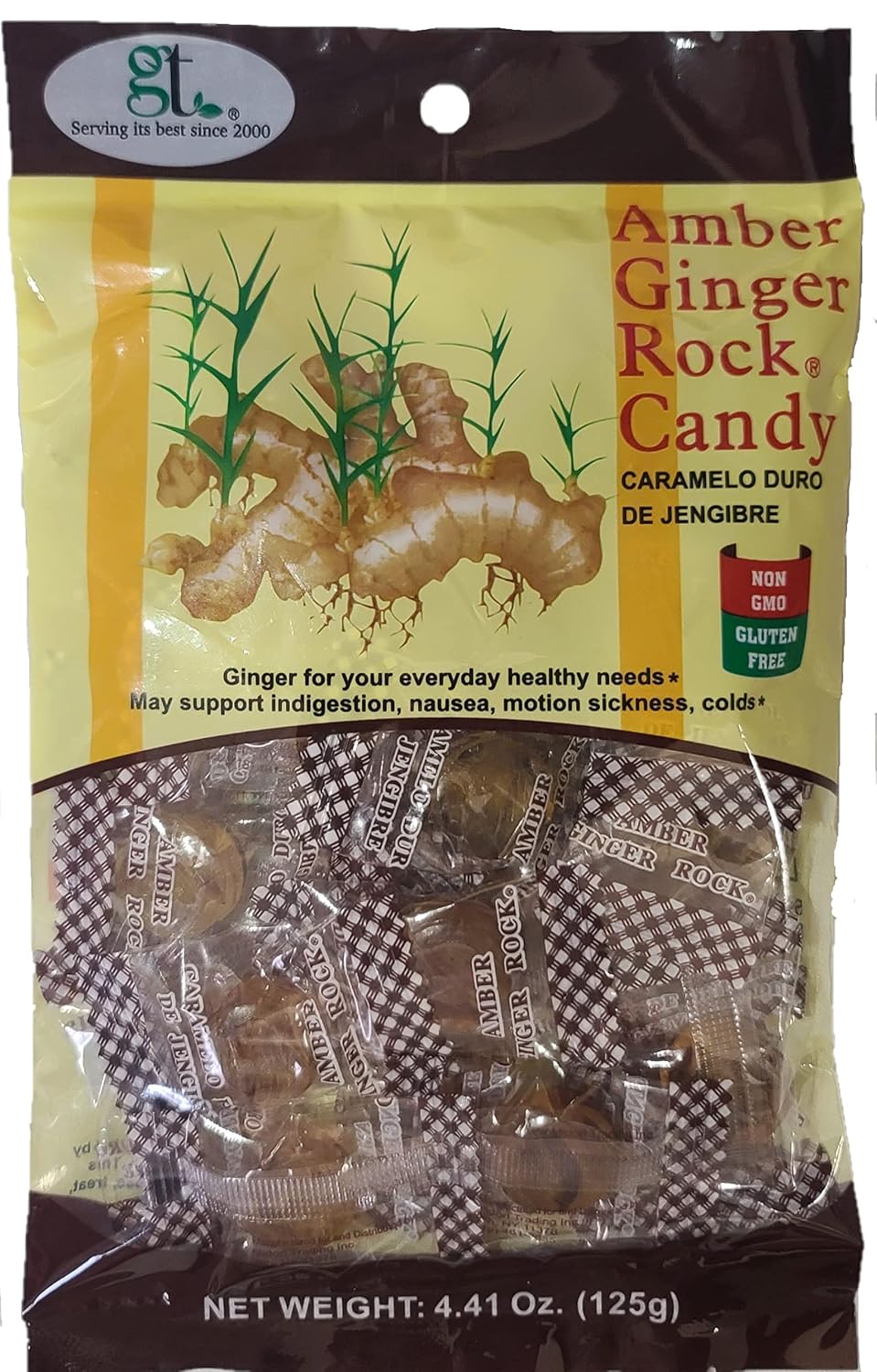 Amber Ginger Rock Candy 2-Pack