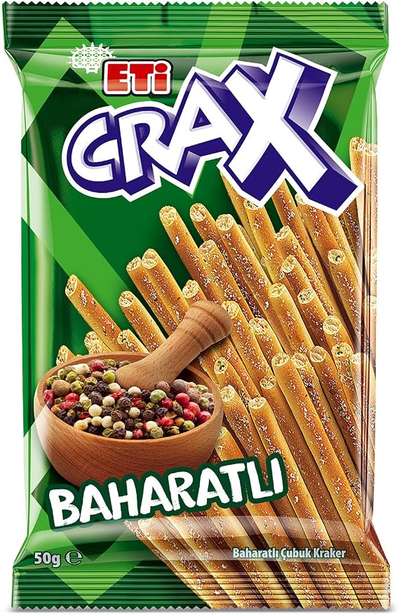 Eti Crax Baharatlı Çubuk Kraker 50 g x 20 Adet