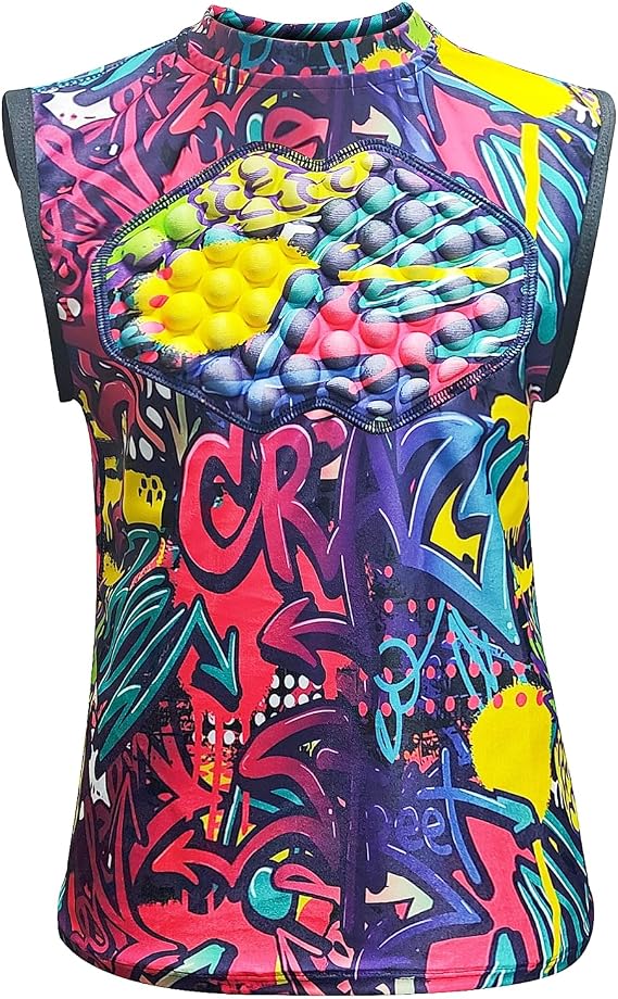 Youth Baseball Chest Protector Shirt, Kids Softball Heart Guard