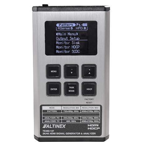 2K/4K HDMI Signal Generator, Analyzer and Cable Tester
