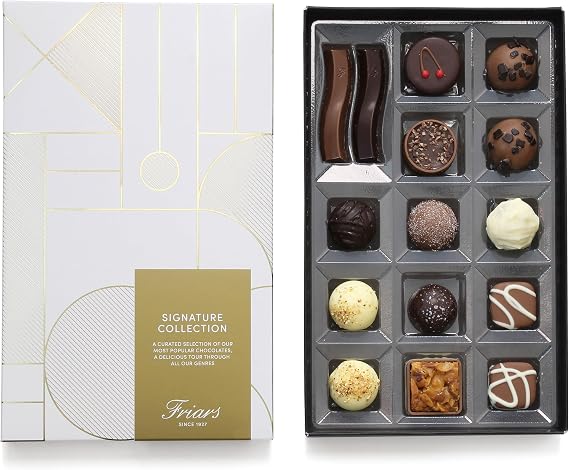Friars Signature Premium Chocolate Selection Gift Box, 15 Assorted Chocs