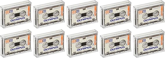 Olympus XB-60 SB / 10 Pack Standard Blank Microcassette Tapes MC-60