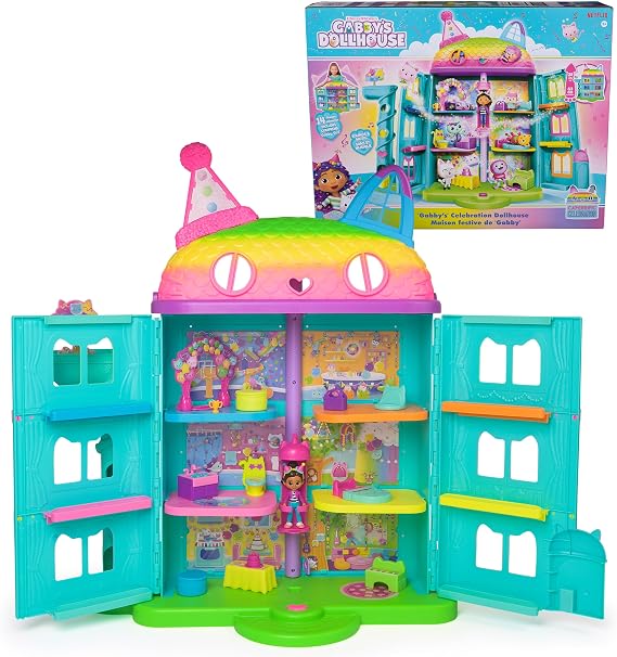 DREAMWORKS GABBY'S DOLLHOUSE 14 Piece Celebrity Dollhouse 25" Tall Toy