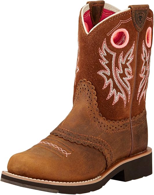 Ariat Fatbaby Cowgirl Western Boot - Kids Leather Country Boots