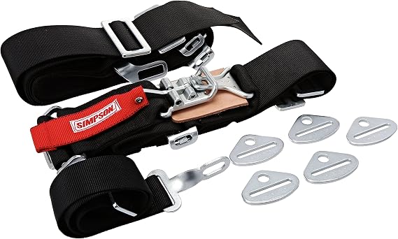 Simpson 29043BK 55" 5-Point Pull-Down Bolt-in Sport Harness System